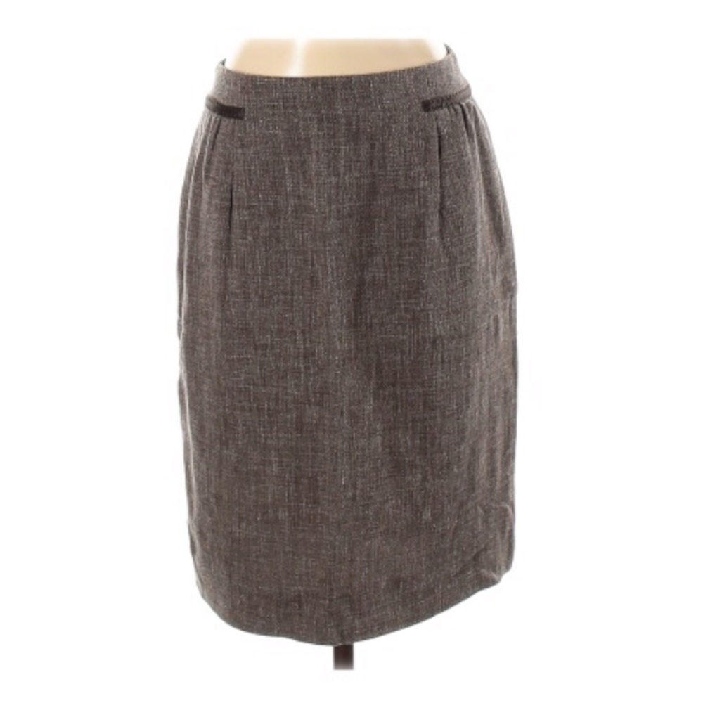 Hugo‎ Boss Brown Tweed Pencil Skirt